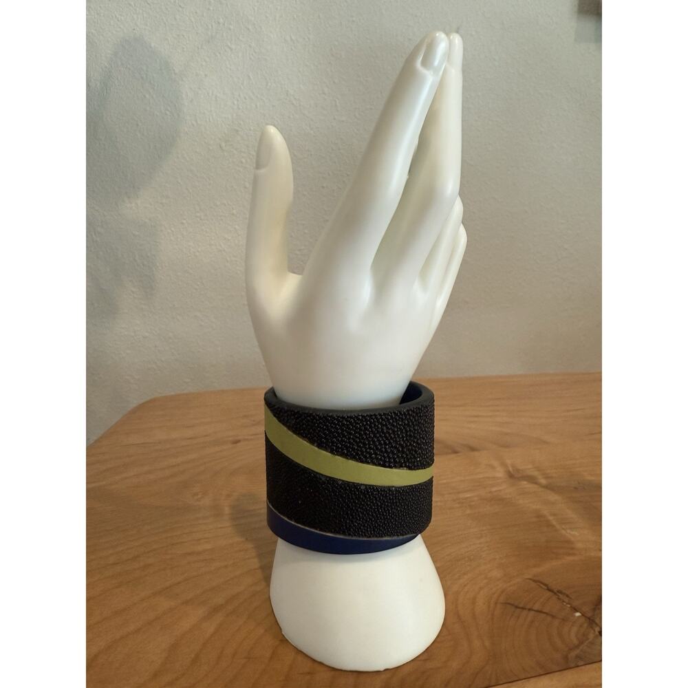 Azaya Blue designer Signed Cuff leather Bracelet At Nordstrom’s